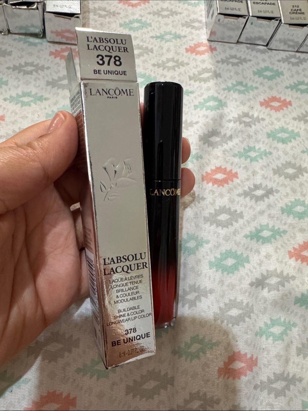 L'Absolu Lacquer 378 Be Unique - Red Gradient Liquid Lip Color